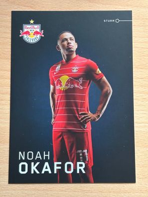 Noah Okafor - Red Bull Salzburg - Autogrammkarte original signiert - #2295