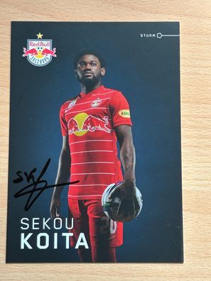 Sekou Koita- Red Bull Salzburg - Autogrammkarte original signiert - #2274