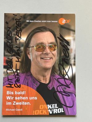 Michael Gaedt ZDF Autogrammkarte original signiert #S1793