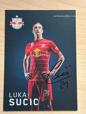 Luca Sucic - Red Bull Salzburg - Autogrammkarte original signiert - #2275