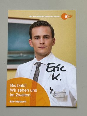 Eric Klotzsch ZDF Autogrammkarte original signiert #S1792