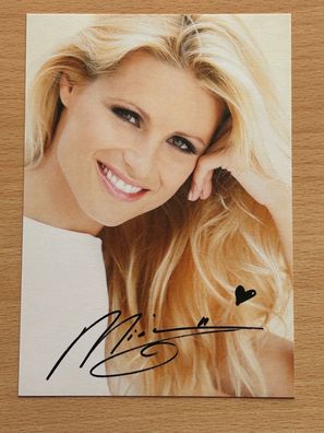 Michelle Hunziker Autogrammkarte Druck #S1702