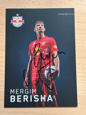 Mergim Berisha - Red Bull Salzburg - Autogrammkarte original signiert - #2292