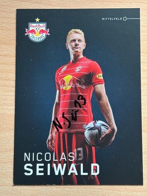 Nicolas Seiwald - Red Bull Salzburg - Autogrammkarte original signiert - #2296