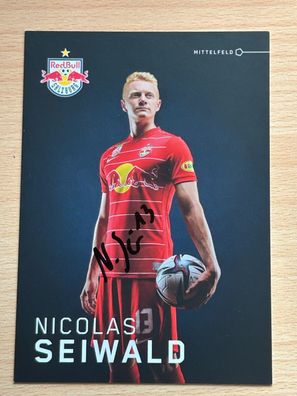 Nicolas Seiwald - Red Bull Salzburg - Autogrammkarte original signiert - #2318