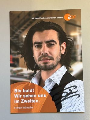 Florian Wünsche ZDF Autogrammkarte original signiert #S1967