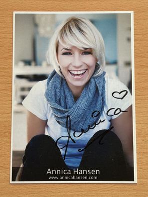 Annica Hansen Autogrammkarte original signiert #S1703
