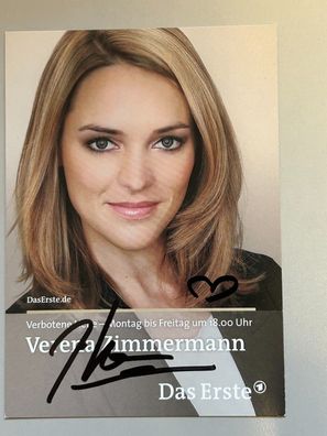 Verena Zimmermann Verbotene Liebe Autogrammkarte original signiert #S1962