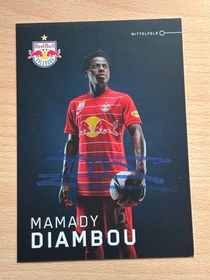 Mamady Diambou - Red Bull Salzburg - Autogrammkarte original signiert - #2298