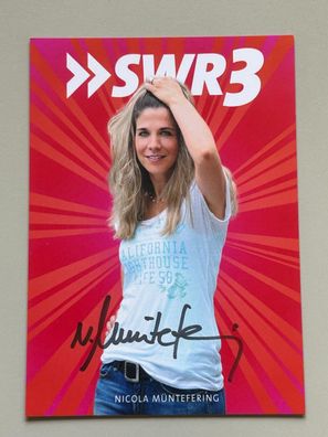 Nicola Müntefering SWR3 Autogrammkarte original signiert #S1812