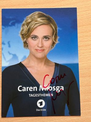 Caren Miosga Autogrammkarte original signiert #S1639