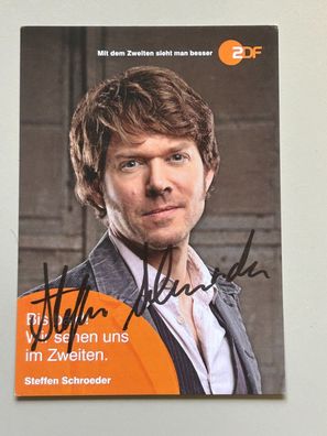 Steffen Schroeder ZDF Autogrammkarte original signiert #S1794
