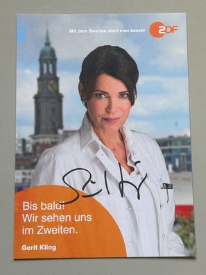 Gerit Kling ZDF Autogrammkarte original signiert #S1767