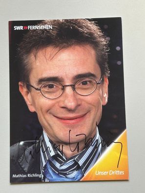 Mathias Richling SWR Autogrammkarte original signiert #S1808