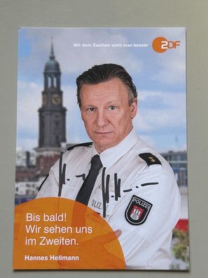 Hannes Hellmann ZDF Autogrammkarte original signiert #S1796