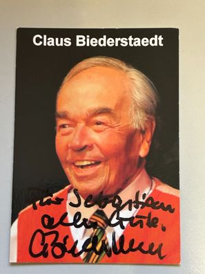 Claus Biederstaedt Autogrammkarte original signiert #S1977