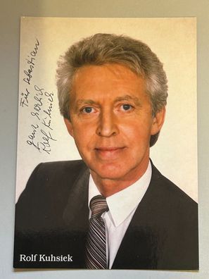 Rolf Kuhsiek Autogrammkarte original signiert #S1910