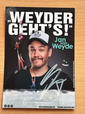 Jan von Weyde Autogrammkarte original signiert #S1528