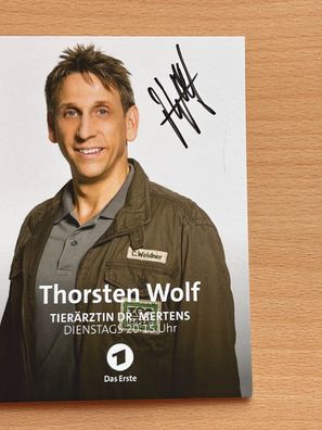 Thorsten Wolf Autogrammkarte original signiert #S1515