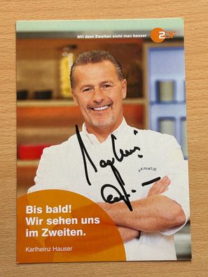 Karlheinz Hauser Autogrammkarte original signiert #S1611