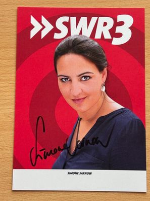 Simone Sarnow Autogrammkarte original signiert #S1629