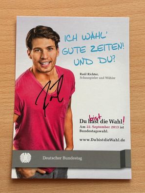Rául Richter RTL/ GZSZ Autogrammkarte original signiert #S1520