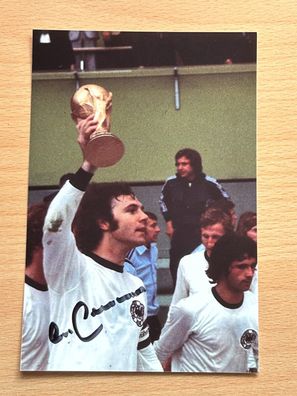 Franz Beckenbauer - Nationalmannschaft - Foto- original signiert-#S2043