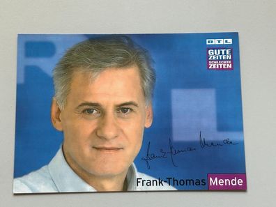 Frank-Thomas Mende GZSZ Autogrammkarte Druck #S1817