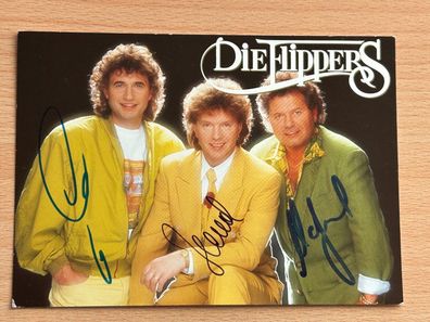 Die Flippers Autogrammkarte original signiert #S1282