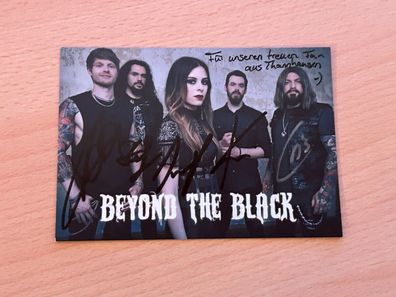 Beyond The Black Autogrammkarte original signiert #S1438