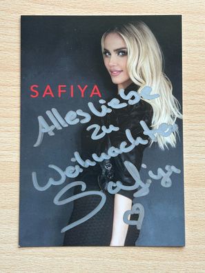 Safiya Autogrammkarte original signiert #S1140