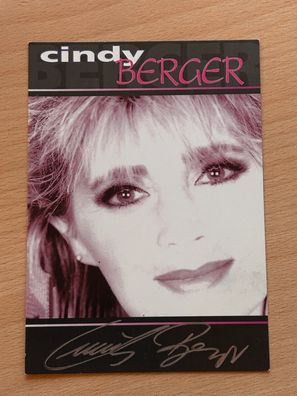 Cindy Berger - Autogrammkarte original signiert - #3221
