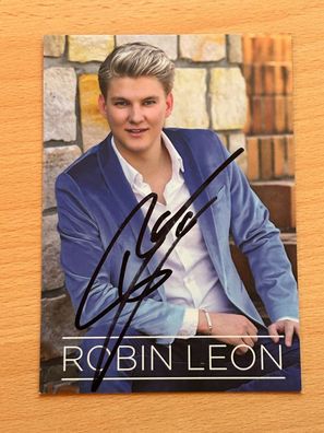 Robin Leon - Autogrammkarte original signiert - #3161