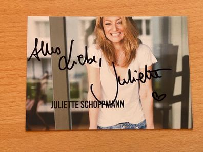Juliette Schoppmann - Autogrammkarte original signiert - #S3305
