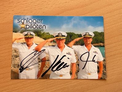 Die Schlagerpiloten - Autogrammkarte original signiert - #S3272