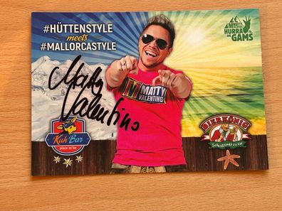 Matty Valentino - Autogrammkarte original signiert - #S3252
