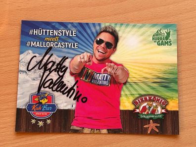 Matty Valentino - Autogrammkarte original signiert - #S3253
