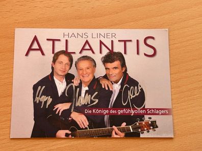 Atlantis & Hans Liner Band - Autogrammkarte original signiert - #S3293