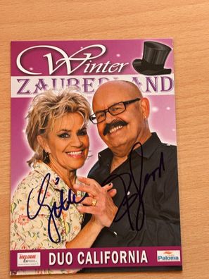 Duo California - Autogrammkarte original signiert - #S3188