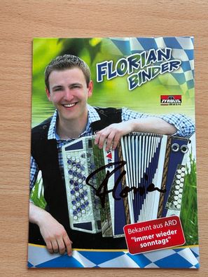 Florian Binder - Autogrammkarte original signiert - #S3060