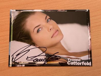 Yvonne Catterfeld - Autogrammkarte original signiert - #S3303