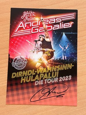 Andreas Gabalier - Autogrammkarte original signiert - #3206