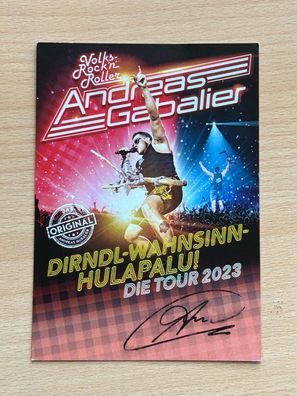 Andreas Gabalier Autogrammkarte original signiert #S1097