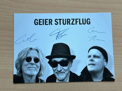 Geier Sturzflug Autogrammkarte original signiert #S1065