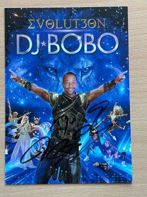 DJ Bobo Autogrammkarte original signiert #S1030