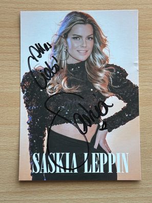 Saskia Leppin Autogrammkarte original signiert #S1135