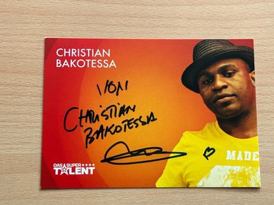 Christian Bakotessa Autogrammkarte original signiert #S1327
