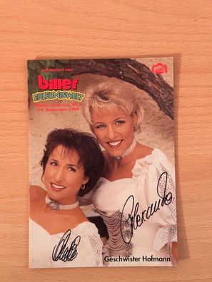 Geschwister Hofmann Autogrammkarte original signiert #S863