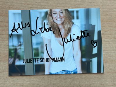 Juliette Schoppmann Autogrammkarte original signiert #S1068