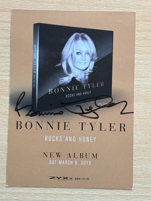 Bonnie Tyler Autogrammkarte original signiert #S1161